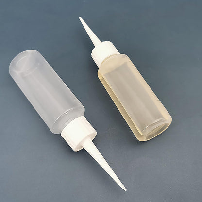 IRYNA 8Pcs Squeeze Applicator Bottles 50ml Plastic Squeeze Bottles Salon Hair Color Applicator Bottle for Paint Art, Craft, Liquids, Glue