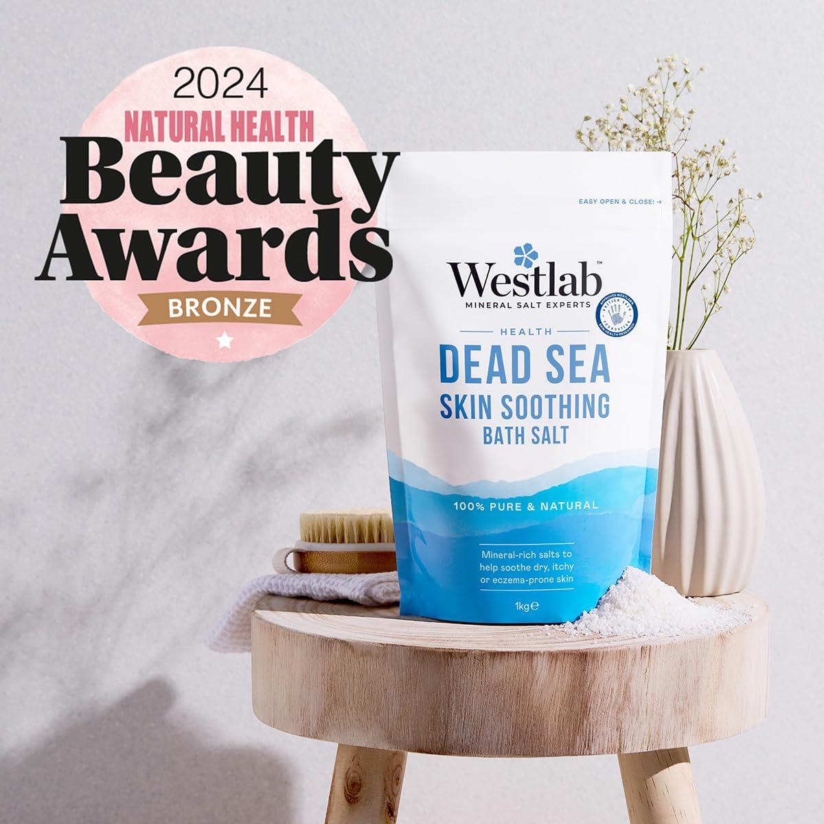 A Calm Bath with Westlab Dead Sea Salt