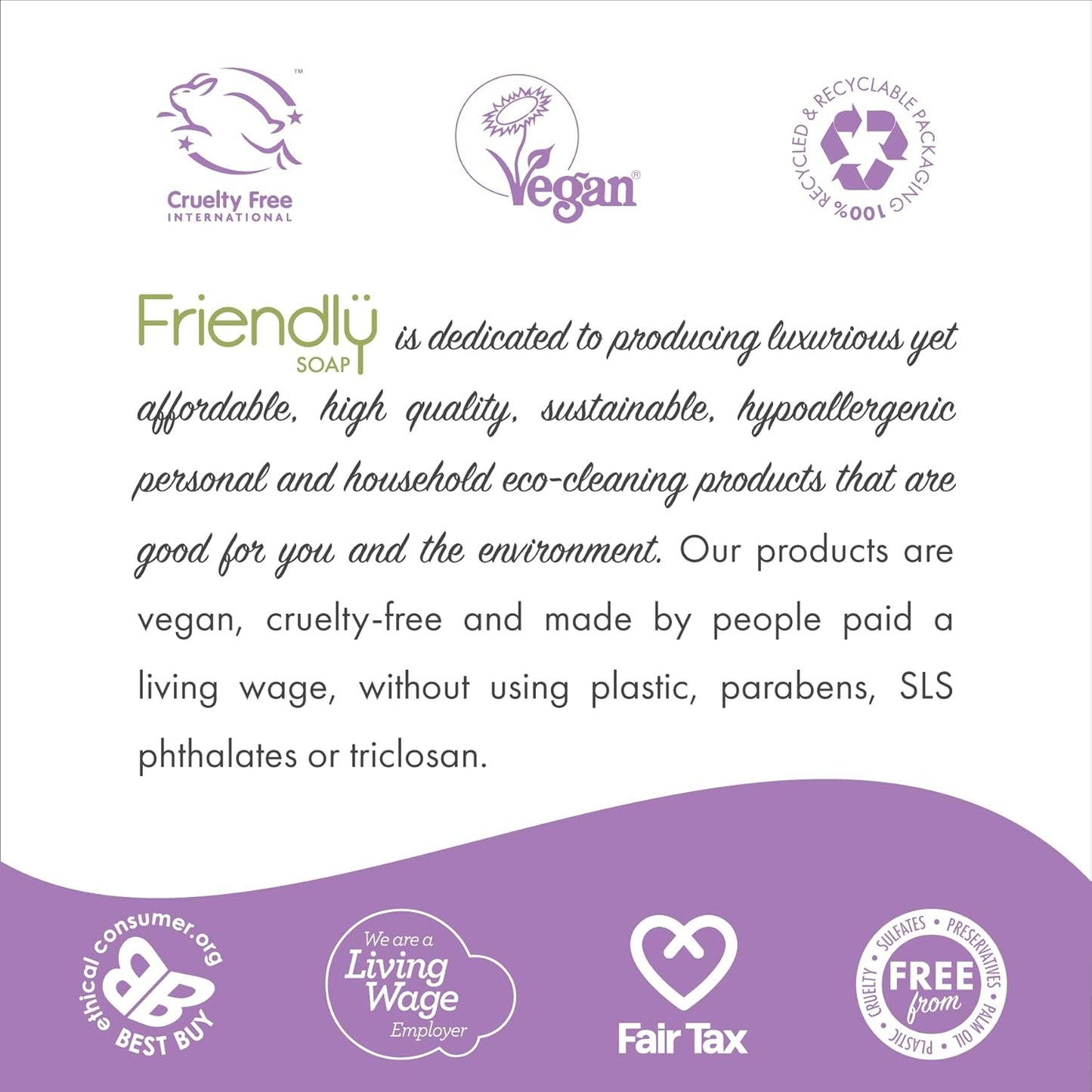 Friendly Soap - Peppermint &amp; Eucalyptus Shampoo Bar (95g), Nourishing, Natural Healthy Shine, Moisturising, Plant-Based, Cruelty-Free, Made By Hand, No SLS or Parabens, Sustainable, Vegan