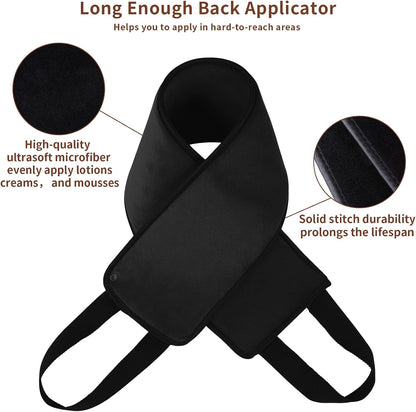 Sibba 2 Pack Self Tanning Mitt Applicator Kit, Mini Self Tan Mitt, Back Buddy Lotion Applicator for Back Self Applicator Work with Self Tanning Mitts When Apply Tanning Lotion