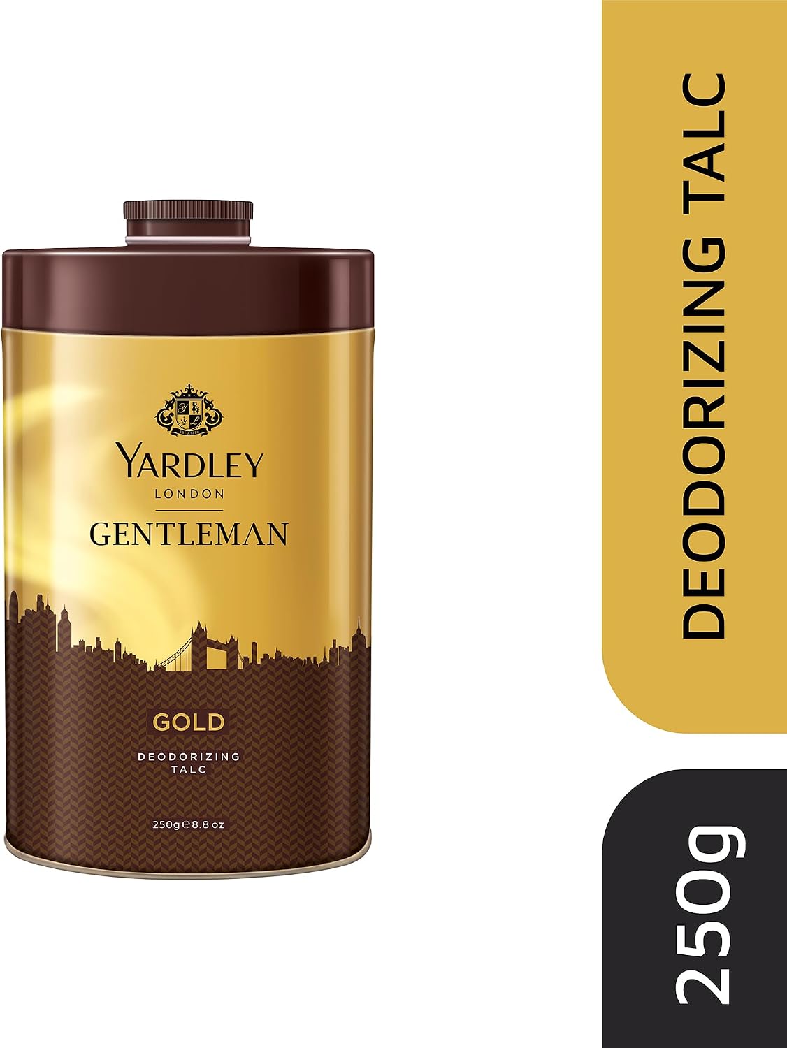 Yardley London Gold Talcum Powder - 250 g. 808 oz, Deodorizing Talc