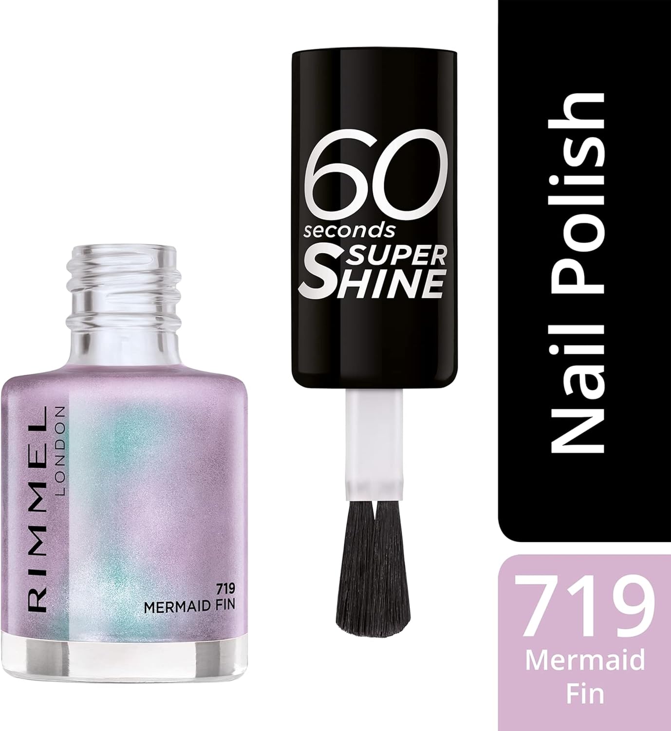 Mermaid Fin – Rimmel’s 60‑Second Super‑Shine in a Lilac Hologram