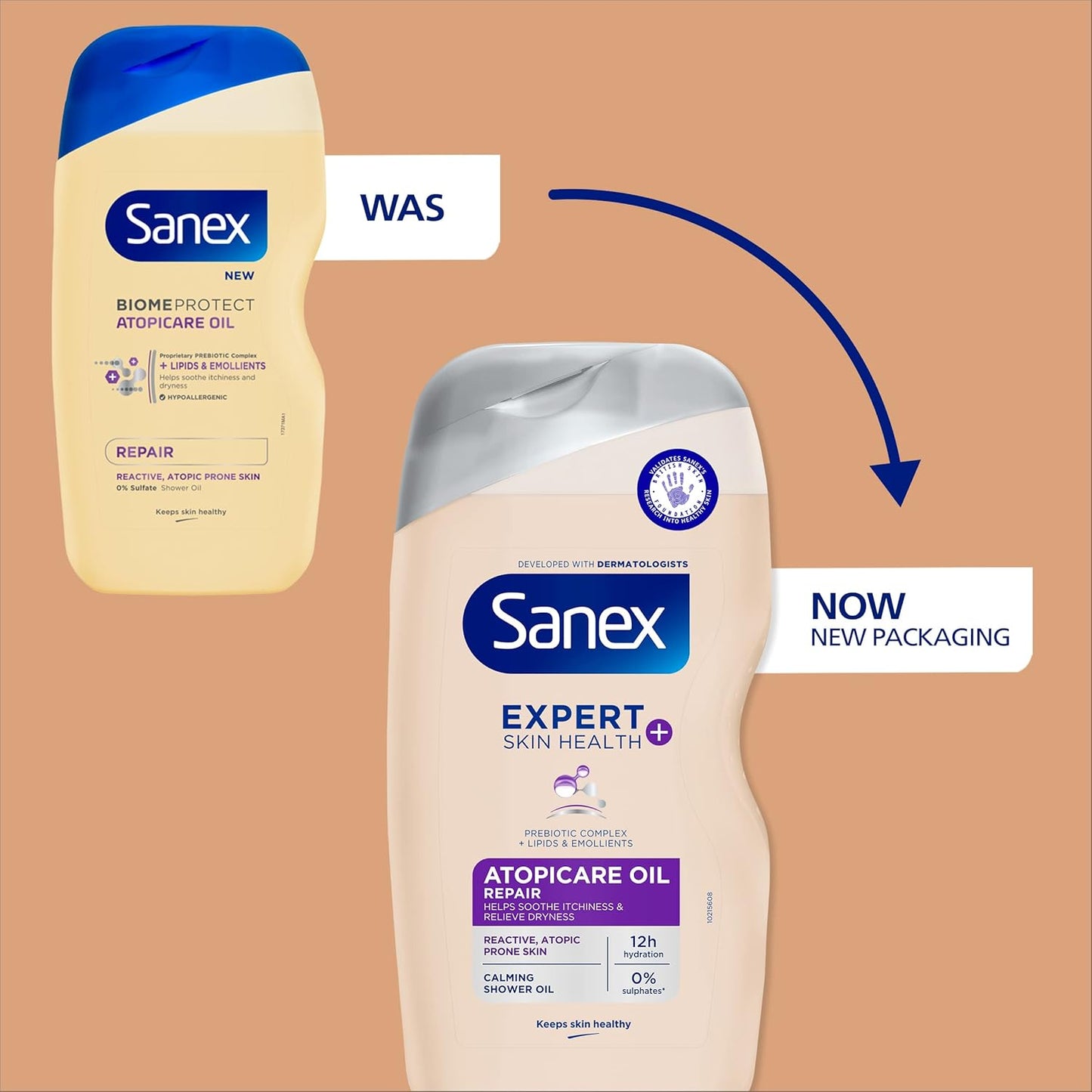 Sanex BiomeProtect Advanced Atopicare Bath and Shower Oil 515ml