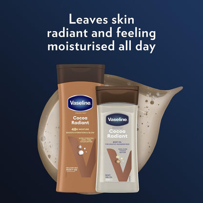Vaseline Intensive Care Cocoa Radiant Body Oil – a smooth finish for dry skin