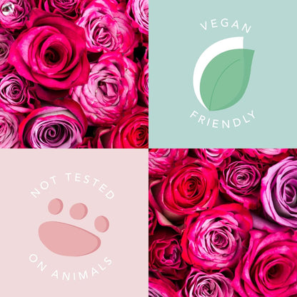 Sunday Rain Polishing Body Scrub for Dry Skin, Infused with Soothing Rose Oil, Fresh Rose Petal Scent, Vegan and Cruelty-Free, 265g