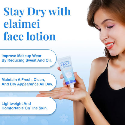 Face Antiperspirant Lotion - Underarm Body Anti Sweat Deodorant - Stop Face Sweating for Women and Men - Sweat Blocker for Sensitive Skin,Prevent Excess Facial Sweating and Facial Shining(60ML)