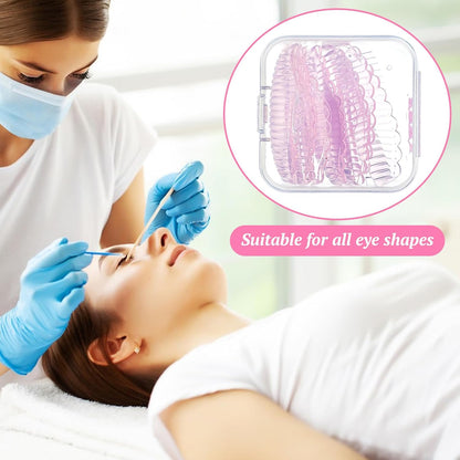 Lash Lift Shields,Korean Self Adhesive Lash Lift Pads,Reusable Silicone Eyelash Lifting Tools Use for Softening Eyelashes,No Glue,Super Sticky for Shield DIY Use at Home or Salon