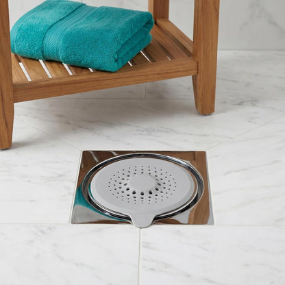 2 Pack Silicone Shower Drain Hair Catcher with Strong Suction Cup, Universal Sink Strainer Protector, Bathtub Plug Hole Cover Hair Stopper Trap for Bathroom Kitchen Sink (White + Grey)