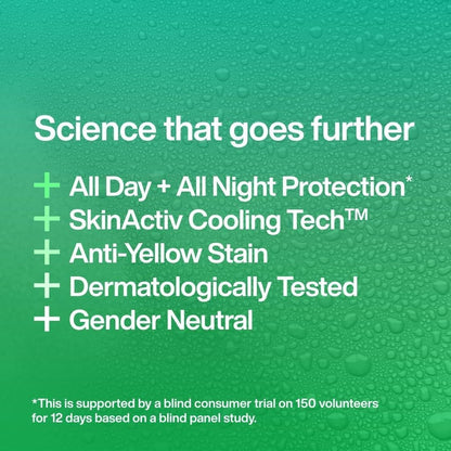 INEOS Skin Science - All Day + All Night 24H Freshness + Protection Antipersprirant Deodorant Roll On Geranium + Mint - With SkinActiv Cooling Tech™ - Plant Powered 50ml