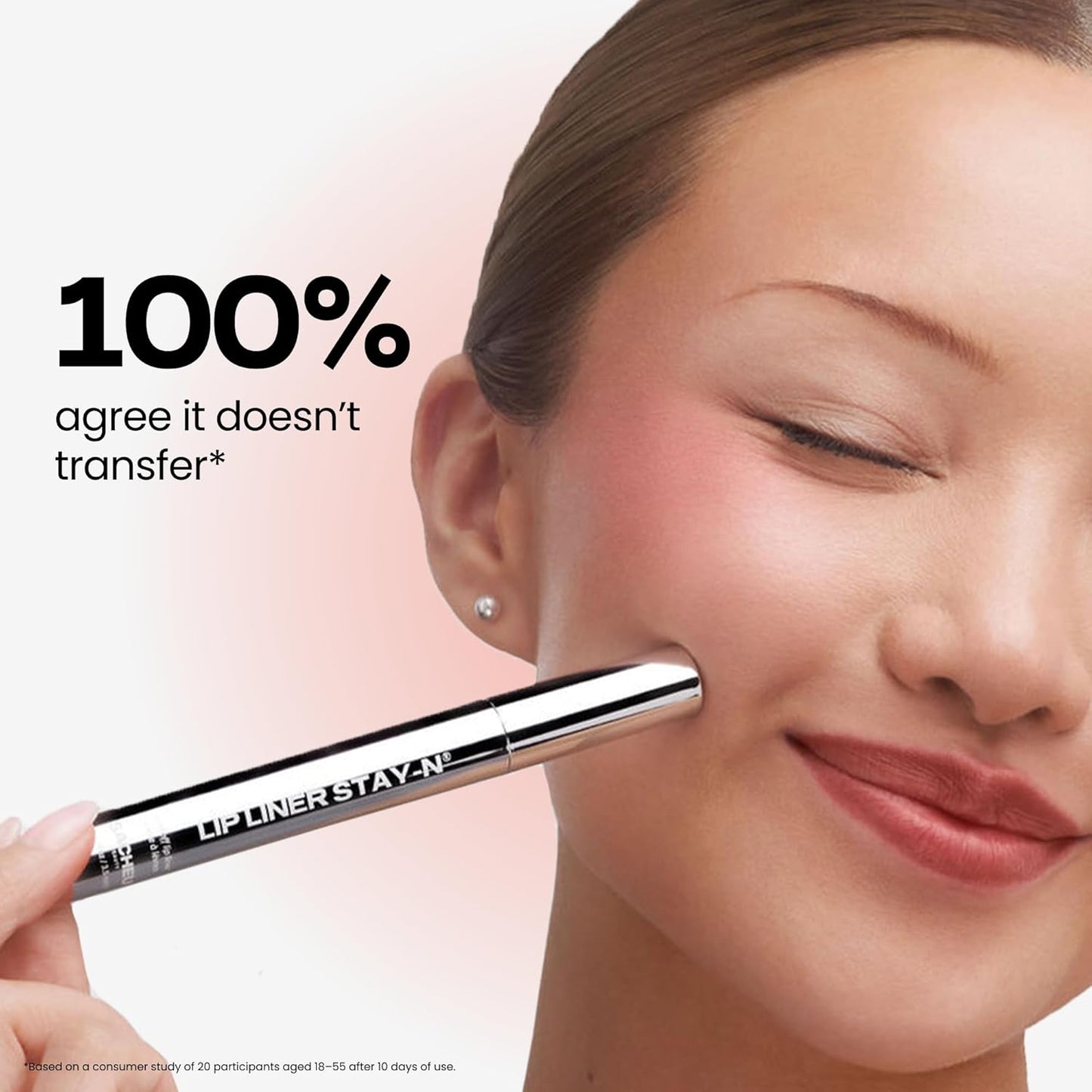 Sacheu Lip Liner STAY-N Peel Off Lip Stain - Long Lasting Waterproof Lip Tint with Hyaluronic Acid &amp; Vitamin E – Transfer Proof Matte Finish, Vegan &amp; Cruelty-Free (p-INKED)