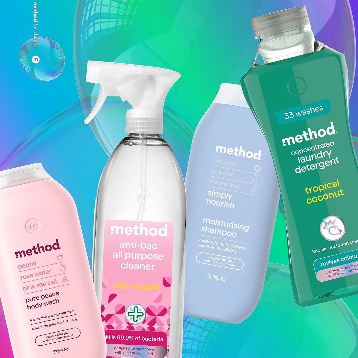 Method Lavender Hand Wash, 354ml, 4 Pack