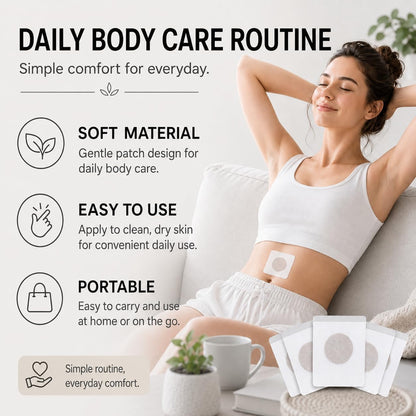 Weight Less Patch, 60 pcs Slimming Patches for Belly Fat – Plant-Powered Sweat-Activated Formula | Portable Plant Extract Patch for Abdomen, Waist, Arms &amp; Thighs, Soft Peel-and-Apply Design