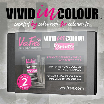 Hair Colour Remover Kit (2 Pack) Remove Unwanted Semi-Permanent &amp; Permanent Colours, Creates A Lighter Base Shade For Colourists to Recolour. Does Not Restore Natural Colour-Salon Professional