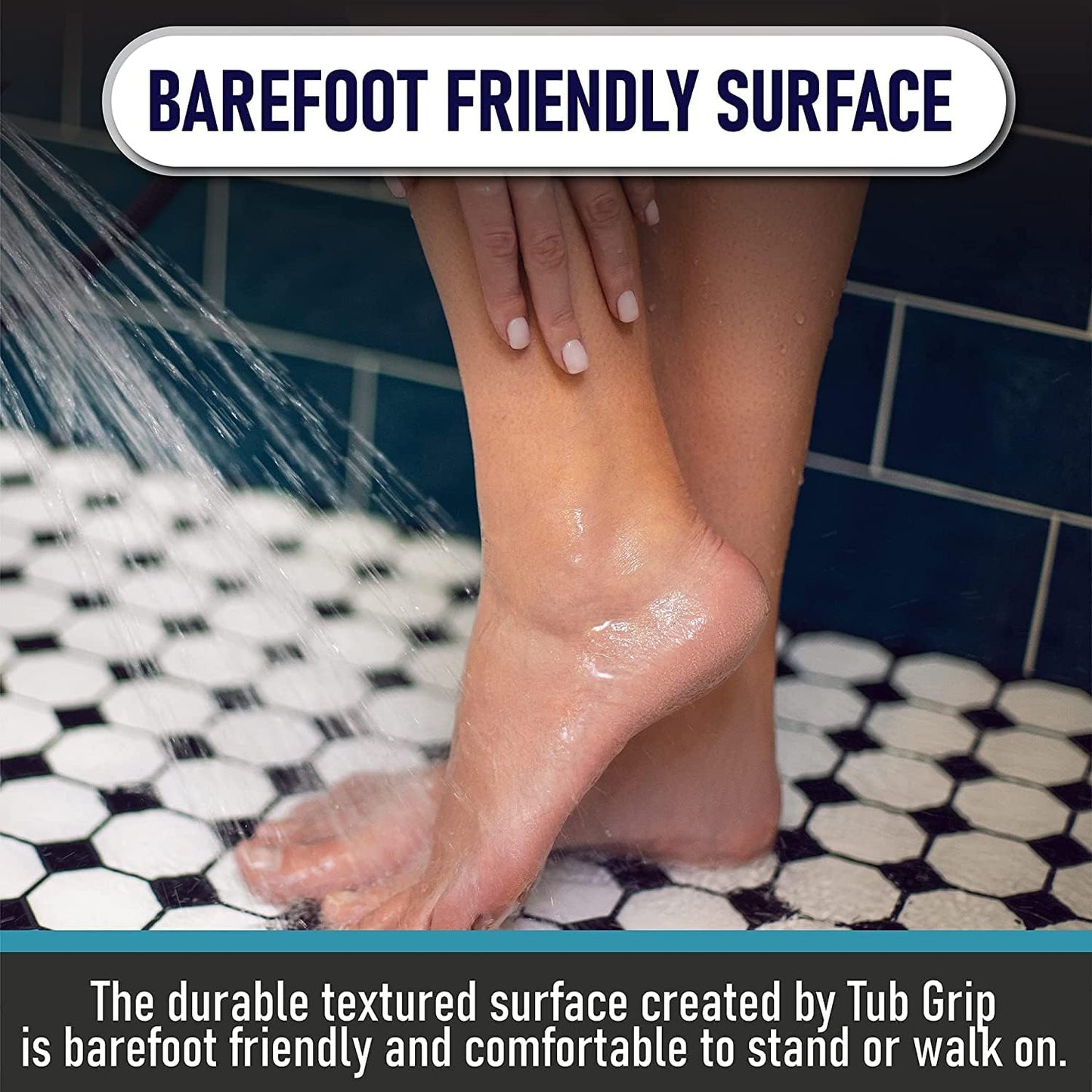 Anti slip Coating for Baths and Showers – Roller Included, Easy Application – Tub Grip by Slip Doctors transparent non slip formula increases traction on fiberglass and acrylic tubs, showers and trays
