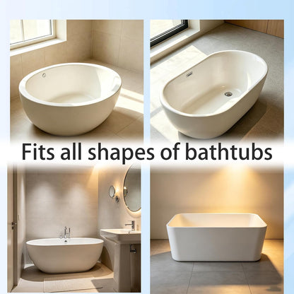 Bath Pillow, Bath Cushion for Head and Neck Support, Relaxation and Comfort in Bathtub, Ideal for Reading and Meditation, Compact White Design 35x30x4 cm ﻿