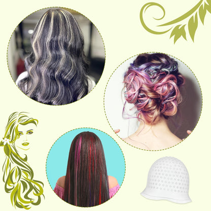 Highlighting Cap, Highlighting Kit Hair Blonde Highlighting Kit Hair Streaking Kit for Professional Salon Silicone Hairdressing Tools for Women Men
