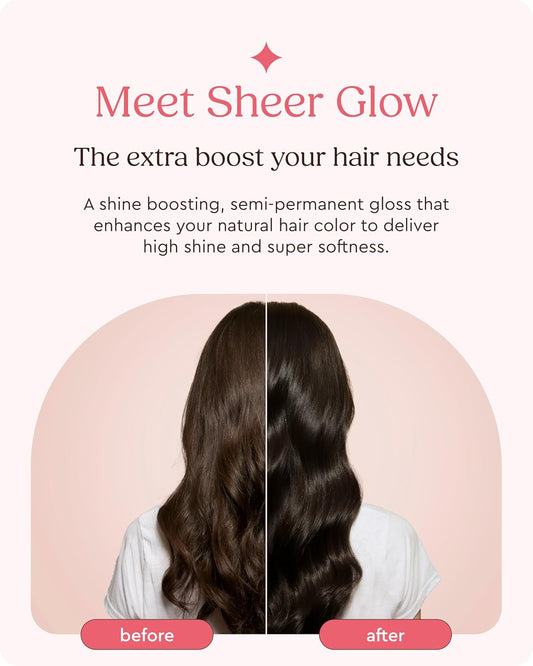Glaze Supergloss Sheer Glow Clear Conditioning Gloss – Transparent Hair Gloss For All Hair Types &amp; Colours – Boosts Colour, Shine &amp; Hydration - 190ml