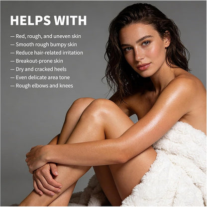 Glycolic Acid Exfoliating Body Stick, Gentle Daily Body Scrub &amp; Exfoliator for Smooth Skin, Improves Texture &amp; Brightness, Easy-to-Use Body Skin Care