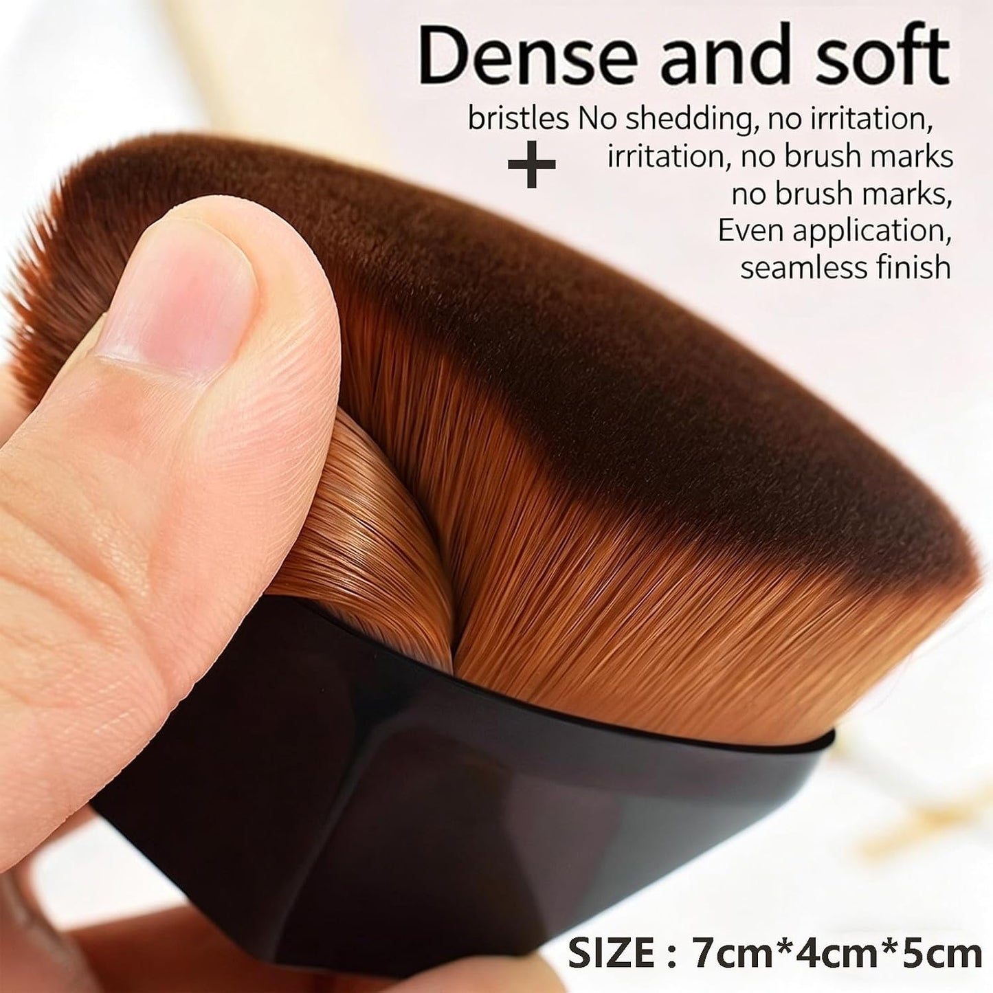 Waterproof Leg Makeup without Transfer with Extra Large Body Makeup Brush, Tattoo Cover for Varicose Veins/Scars, Skin Perfecting Body Foundation, Balances Skin (Medium Glow)
