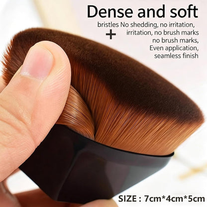 Waterproof Leg Makeup without Transfer with Extra Large Body Makeup Brush, Tattoo Cover for Varicose Veins/Scars, Skin Perfecting Body Foundation, Balances Skin (Medium Glow)