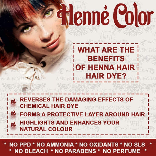 Henne Color Colouring Cream 90ml Copper (Pack of 3)