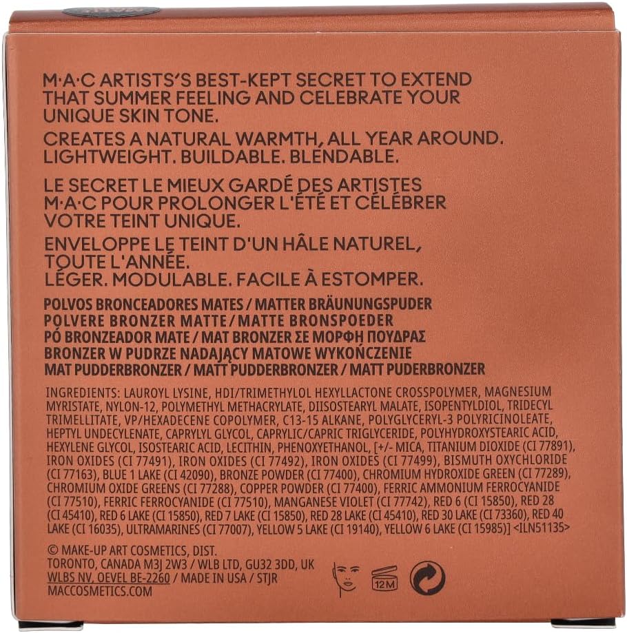 MAC Skinfinish Sunstruck Matte Bronzer - Light Rosy 8 g
