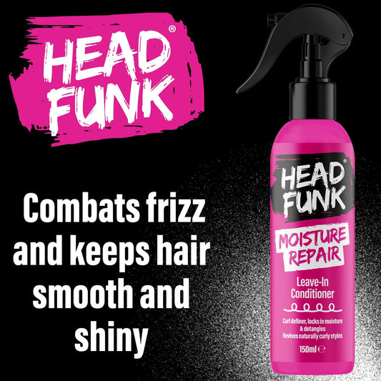 Head Funk Leave In Conditioner Spray for Hair | Curl Definer, Locks in Moisture &amp; Detangles - Revives Natually Curly Styles | Moisture Repair Conditioner Spray (150ml)