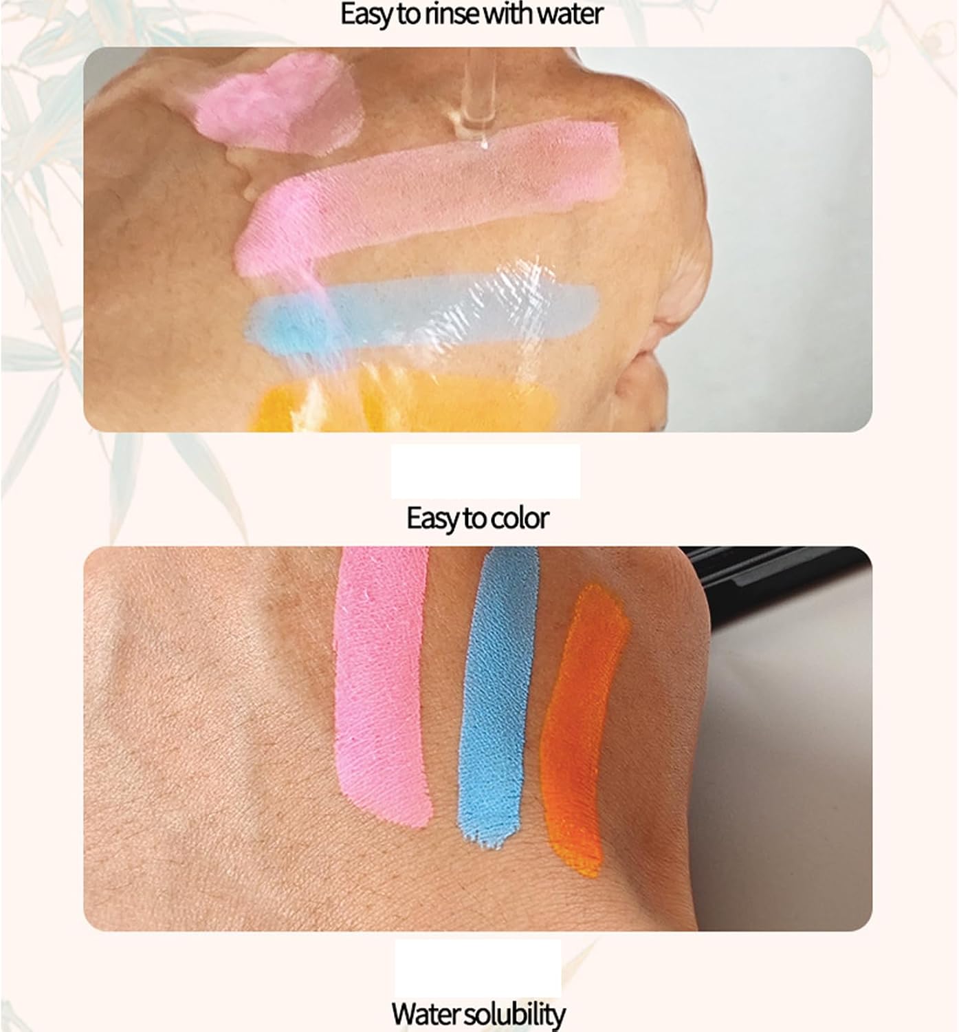 Face Paint Kit with 6 Vibrant Colours for Halloween &amp; Cosplay - Water &amp; Oil Based Makeup Set with Sponge Applicator for Creative Face &amp; Art, Easy Washable Application for Kids &amp; Adults (Blue,