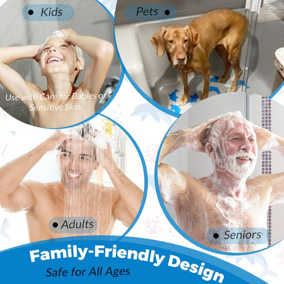 S&amp;X Anti Slip Bath Stickers Kids Friendly – Cute Dolphin-Shaped Non Slip Tape for Bathroom Shower and Tub – Strong Adhesive, Durable Bath Mat Alternative, 12pcs