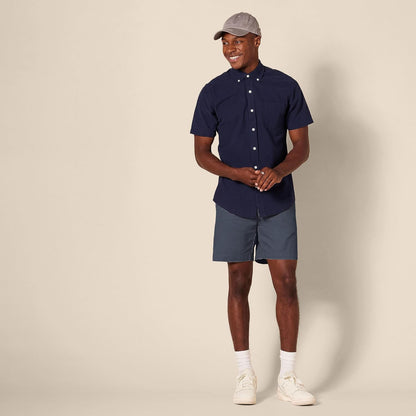 Amazon Essentials men’s slim‑fit 7″ chino shorts feel surprisingly right