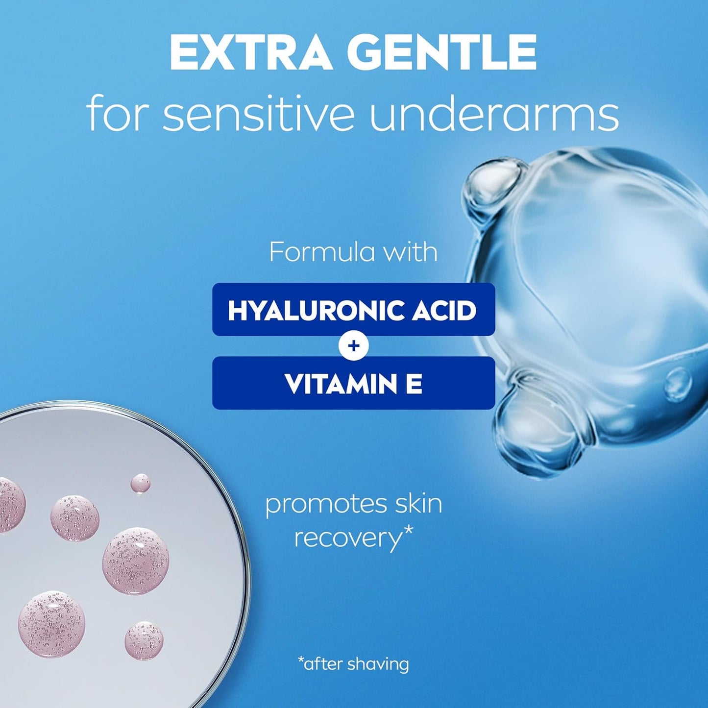 NIVEA Derma Control Restore Roll On (50ml), 72H Anti-Perspirant Protection with Hyaluronic Acid and Vitamin E, Hypoallergenic Deodorant for Sensitive Skin