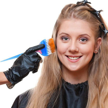 minkissy 2Pcs Hair Color Brush Professional Hair Dye Brush Salon Bleach Tinting for Tint Dying Coloring Applicator Dying (Blue+Black)