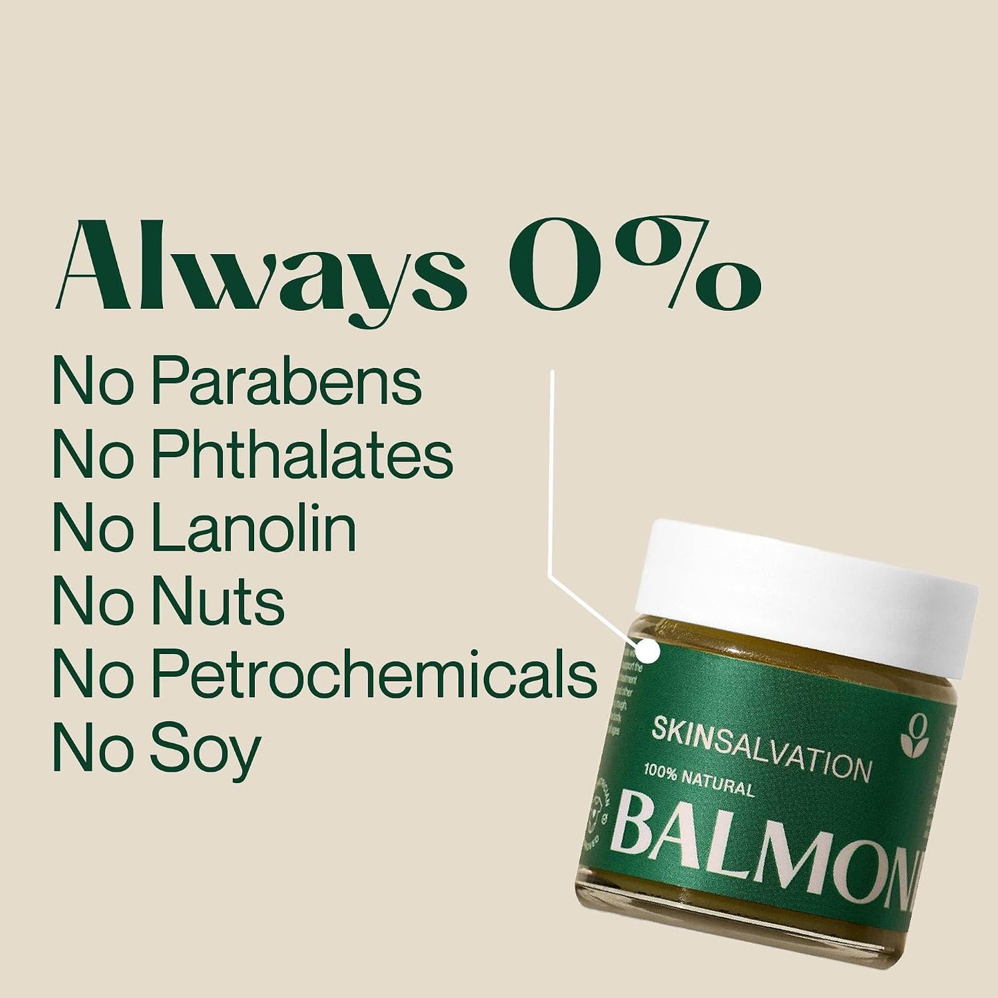 Balmonds Skin Salvation Moisturising Balm 30ml - Natural Eczema &amp; Psoriasis Treatment Suitable for All Ages, Handmade in UK