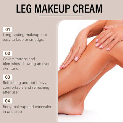 Body Coverage Perfector Waterproof No Transfer, Body Makeup Full Coverage, Leg Makeup Long Lasting, Body Perfector Concealer For Tattoo &amp; Scar Cover (#02)
