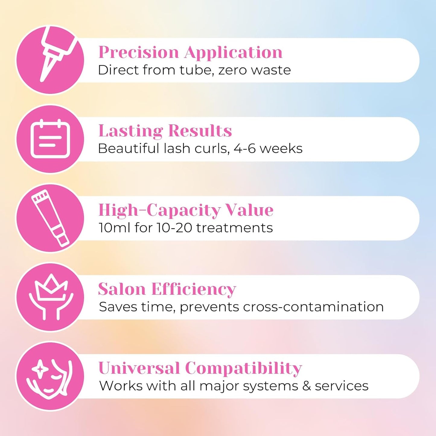 Lash Lift Lotion, Lash Lift Kit, Eyelash Perming and Brow Lamination Kit, Easy Squeeze Tube Design, Salon 15 Uses, Up to 6 Weeks Curl