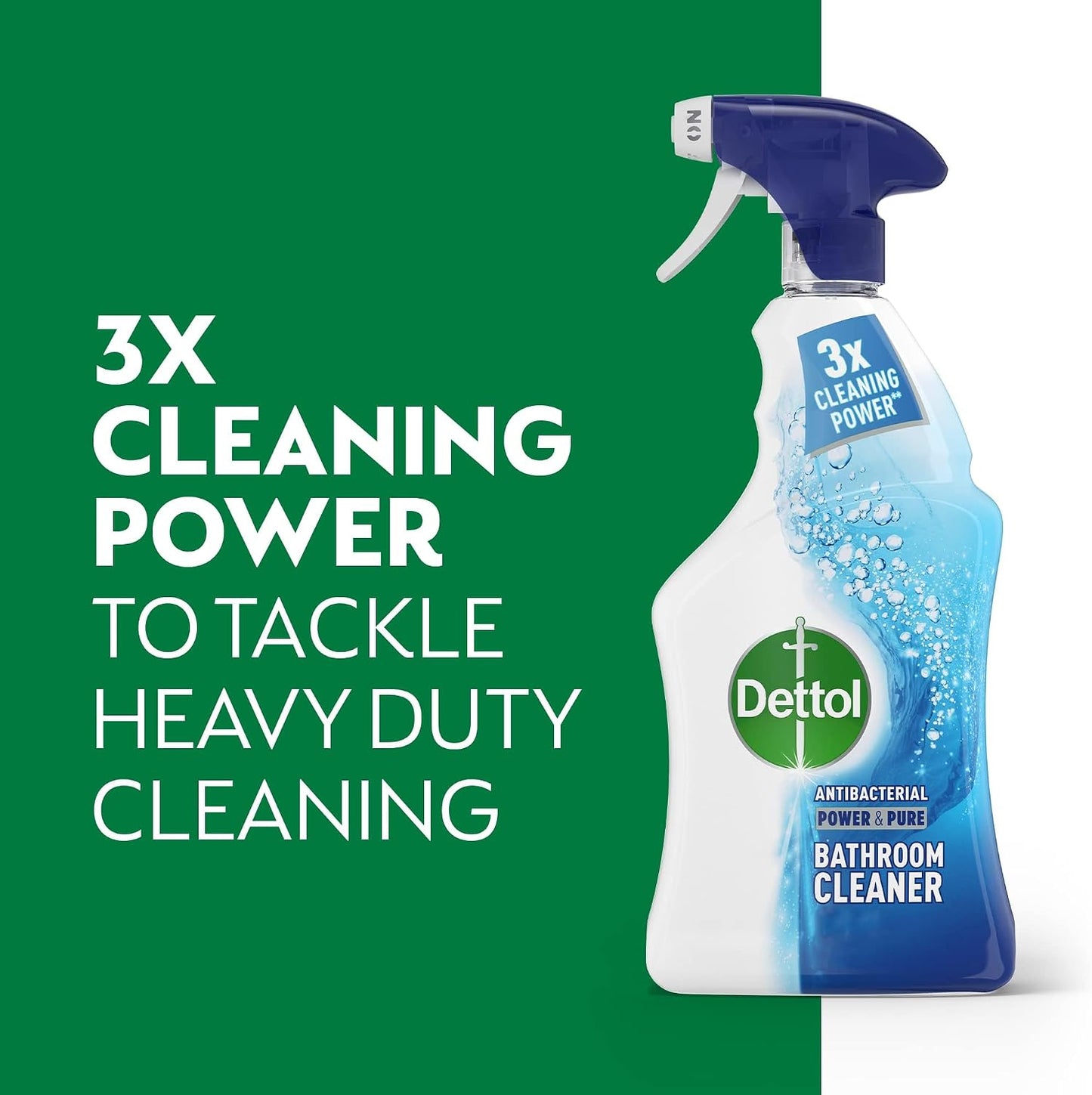 Dettol Spray, Bathroom Cleaner, 1L, Limescale Remover, Sparkling Clean, Tackles Grease and Grime, No Need to Rinse, Kills 99.9 Percent of Bacteria and Viruses