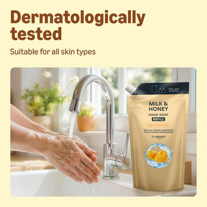 by Amazon Milk &amp; Honey Hand Soap Refill, 2 x 1000ml