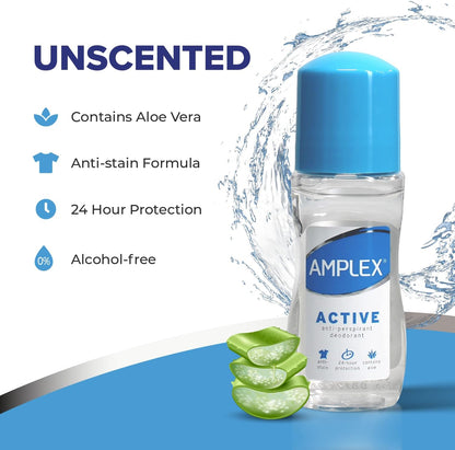 Amplex Deodorant 50ml 6 Pack (Active)