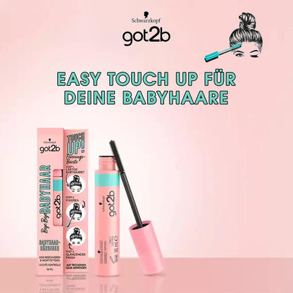 got2b Bye Bye Baby Hair Mascara Brush (16 ml), Brush for Baby Hair Fixing, Shiny Finish, Feather Light, Non-Greasy, Travel-Friendly