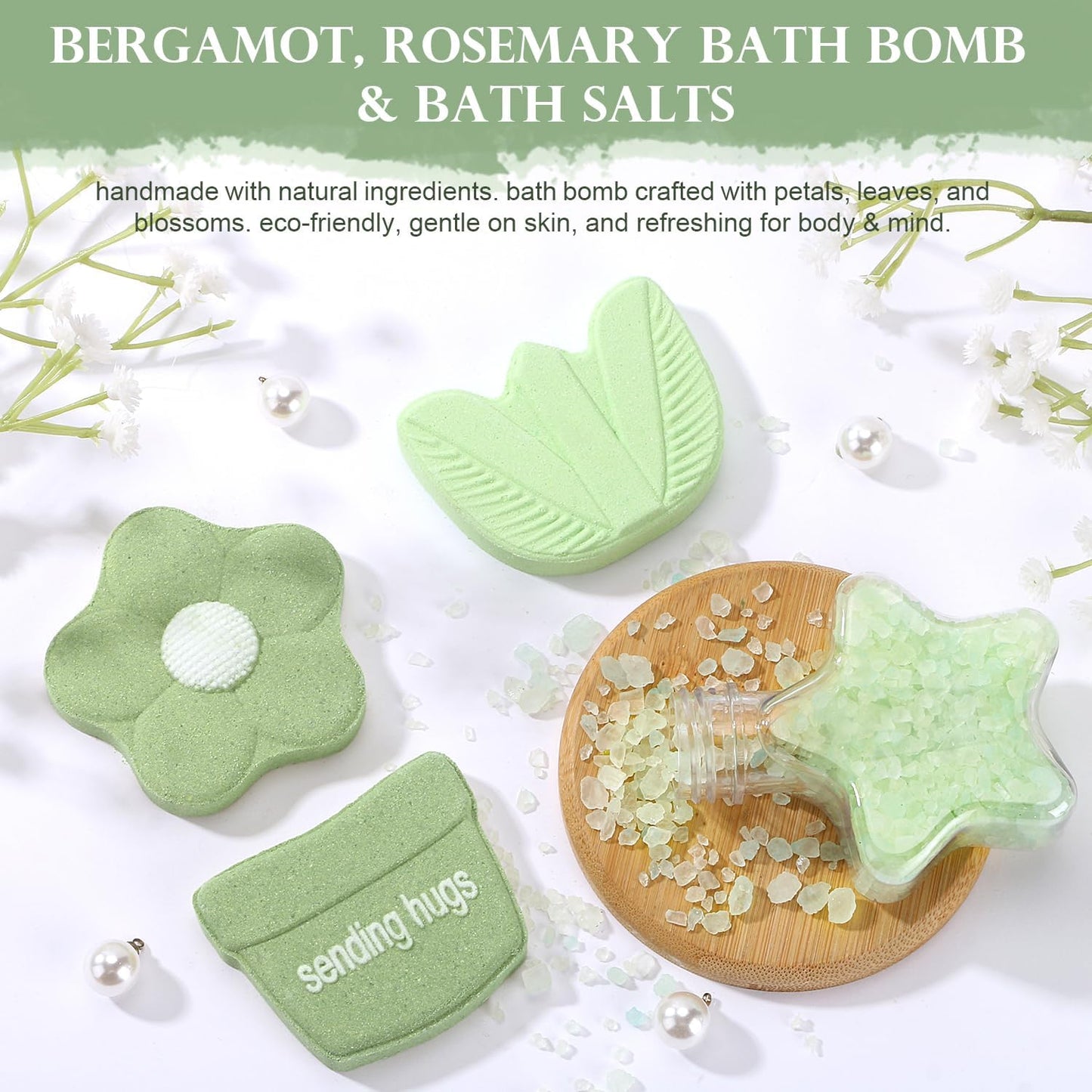 Sending Hugs Pamper Gifts for Women Birthday, Hug in a Box Care Package for Her with Pocket Hug Token, Relaxation Bath Gifts Set Thinking of You Get Well Soon Gift for Women Best Friend Bestie