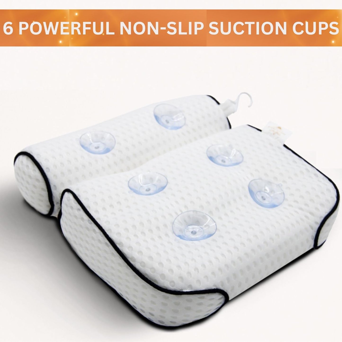 Simply Serene Bath Tub Pillows for Head &amp; Neck - Spa-Quality Cushion for Relaxation - Bathroom Accessory &amp; Gifts