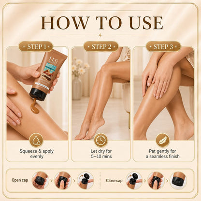 Miracle Da Paris Body Perfector Waterproof Tattoo Cover Up Makeup Full Coverage Leg Foundation Cream with Brush for Daily Wear and Events (1#)