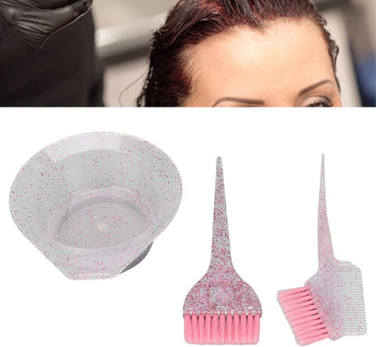 Salon Tint Brush Comb with Mixing Bowl for Hair Bleaching &amp; Colouring | Hair Dye Brush Set, ABS+Nylon,
