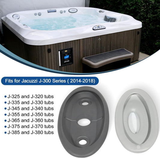 2472-824 Oval Pillow Insert + Back Mount for Jacuzzi J-300 Series Hot Tubs &amp; Spas(2014-2018), J300 Headrest Pillow Replace 2455-263 (4 Pack)