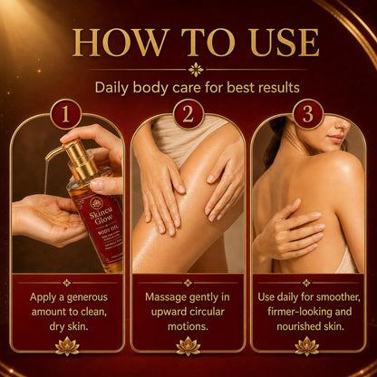 New Skincu Glow Remedy Oil for Women, Skincu Anti Aging Body Oil for Crepey, Fast Absorbing Non-Greasy Body Massage for Dry Crepey-Looking Skin, Arms, Legs, Thighs &amp; Tummy