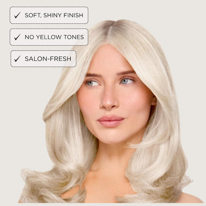 Jerome Russell Bblonde Maximum Blonde PLATINUM Toner | 75ml | Violet Pigments | Neutralises Yellow &amp; Brassy Tones | Cool Blonde Results | Non-Permanent | Vegan Formula
