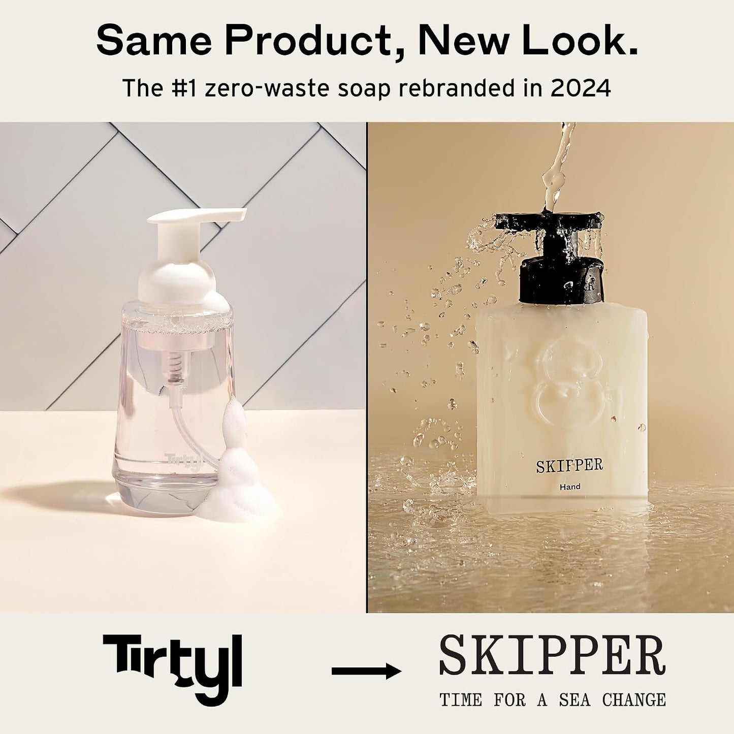 Tirtyl Skipper Foaming Hand Soap Tablet Refills - 6 Pack - 1.5L total (6x 250ml) - Rebranded - Compostable Packaging - Variety Fragrance Pack