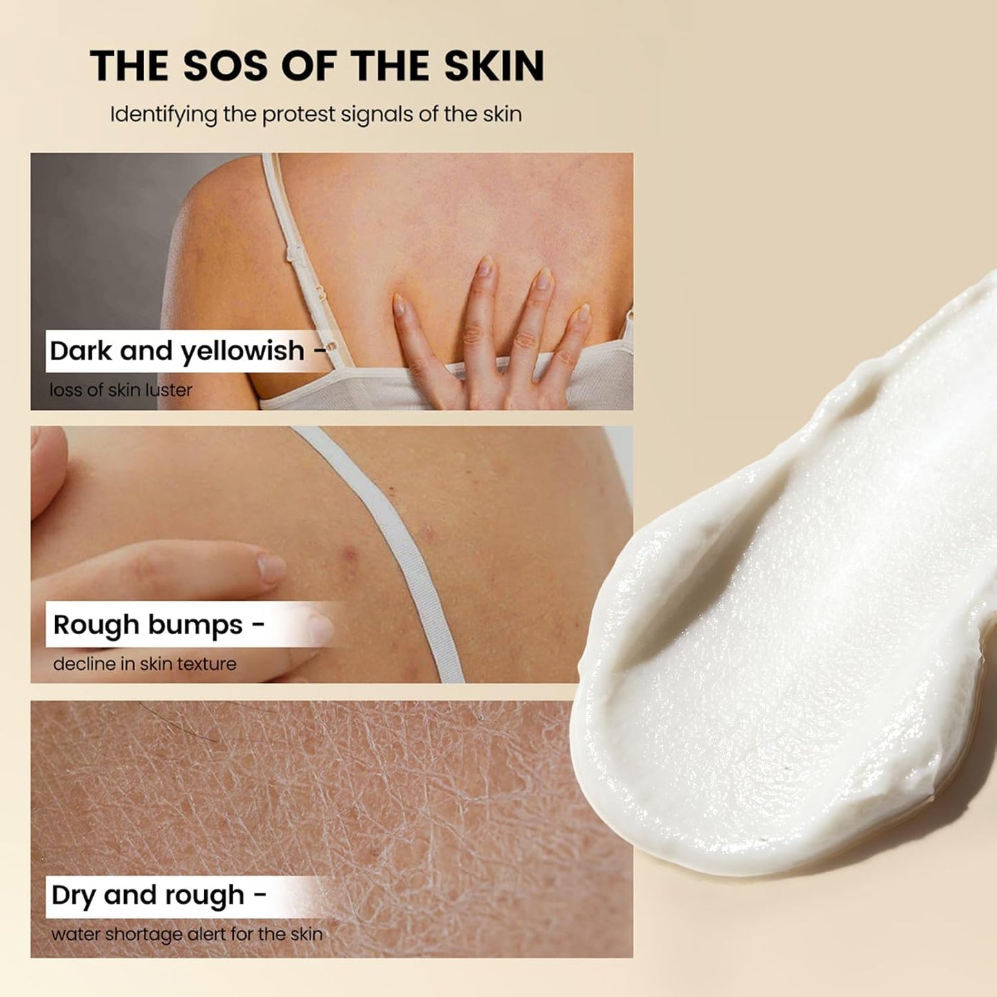 Glycolic Acid Exfoliating Body Stick, Glycolic Acid Stick for Gentle Exfoliation, Smooths Rough Texture, Boosts Radiant Glow, Body Care Balm for Underarms Legs &amp; Full Body, 2.65 Oz
