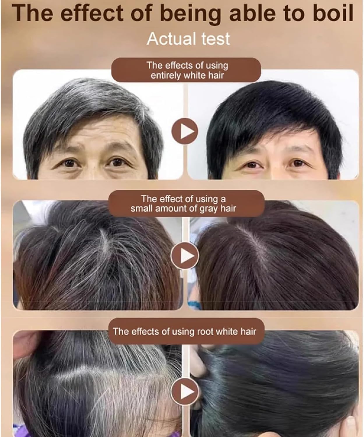 Truametop Hair Dye Stick, 2 In 1 Hair Color Stick, Waterproof And Sweat-Proof Hair Dyestick, Root Touch Upstick, Quick And Easy Coverage, For Women &amp; Men (Brown)