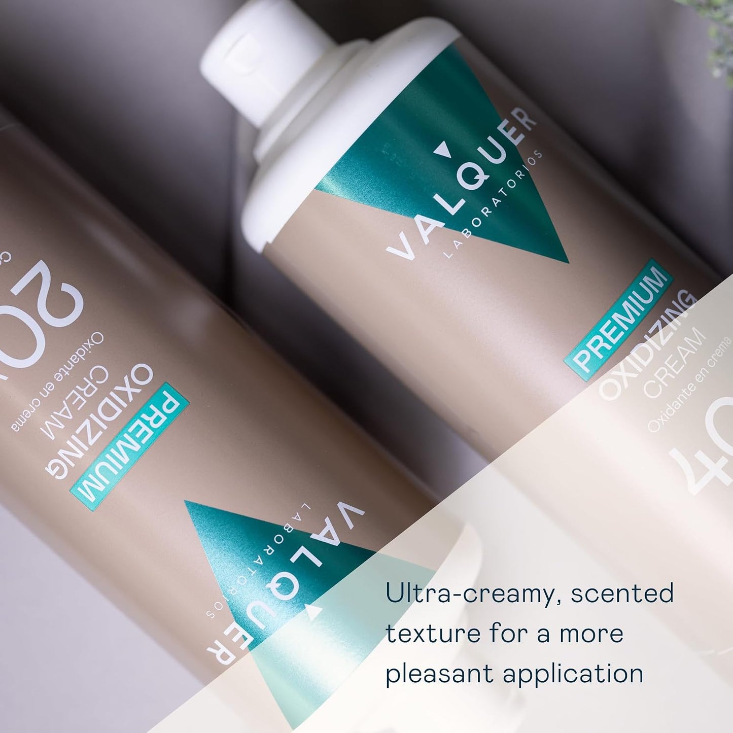 VALQUER Premium Cream Peroxide 20 Vol. | 1 L | Professional Cream Developer for Hair Colour &amp; Bleaching with Argan Oil | 6% Formula | Vegan